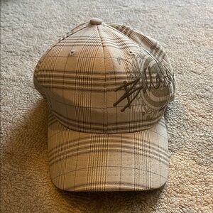 Billabong Plaid Cap - Beige and Brown